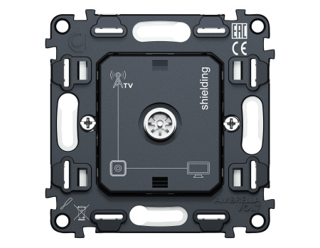 Механизм TV розетки оконечной экранированной 5-1000 MHz 3dB QUANT VM199