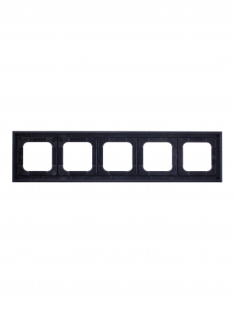 ABB Axcent металл/матовый черный Рамка 5-постовая