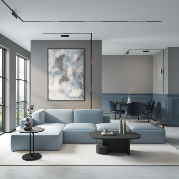 DK8002-BK Линейный светильник SMARTLENS 18W DIM 3000K-6000K черный