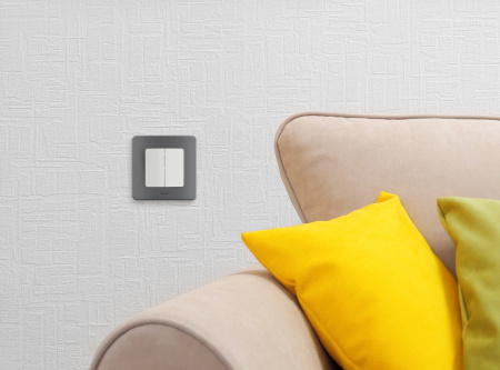 Legrand INSPIRIA Белый Выключатель двухклавишный 10 AX - 250 В