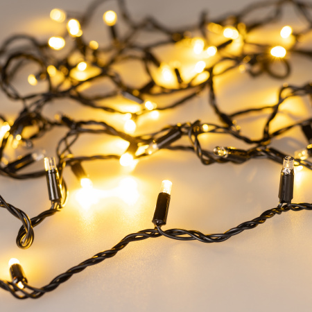 Arlight Светодиодная гирлянда ARD-STRING-CLASSIC-1000-BLACK-100LED-PULSE Warm (230V, 7W) (Ardecoled, IP65)