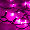Arlight Светодиодная гирлянда ARD-STRING-CLASSIC-10000-BLACK-100LED-STD PINK (230V, 7W) (Ardecoled, IP65)