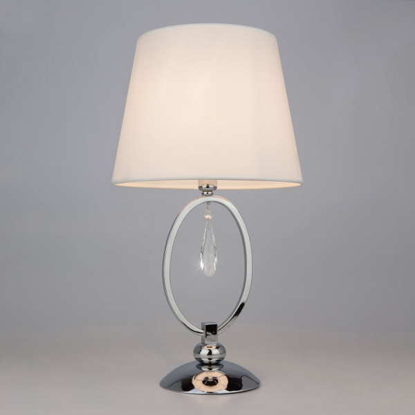 Настольная лампа с абажуром 01055/1 хром Eurosvet Madera