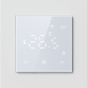 Donel Термостат с датчиком пола и воздуха с WiFi, 16 A, 55*55 мм., программируемый, белое стекло, серия DTEF