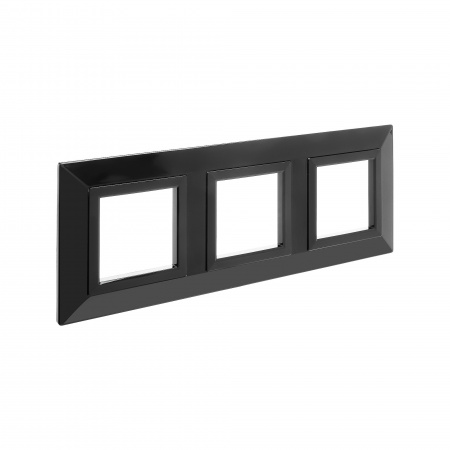 DKC Avanti Черный Металл Рамка 6 модулей