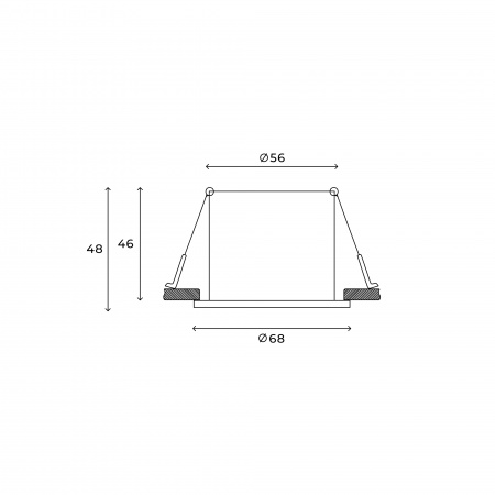 Встраиваемый светильник Hesby Verdal HSBL_0101 IP20,50Вт, GU10, белый