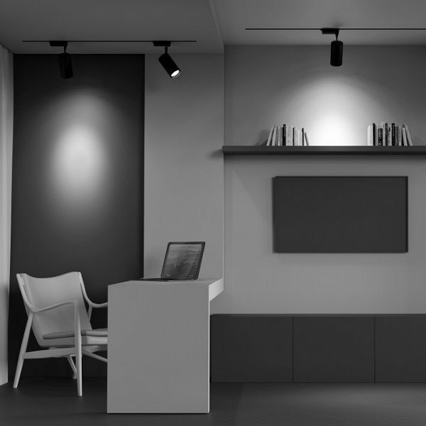 Трековый светильник Single phase track system UNITY TR003-1-36W3K-M-B Maytoni Vuoro