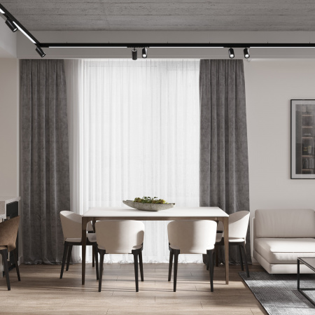 Трековый линейный светильник ElDeko HSBL_0081, 24Вт, 600мм-3000К, чёрный