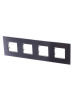 ABB NIE Zenit Сталь Рамка 4-я 2+2 +2+2 мод