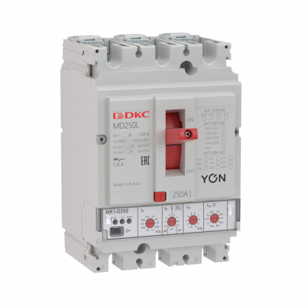 DKC YON pro Автоматический выключатель MD160H-MR1 3P 160А 65kA Ir 0.4…1xIn Isd 1.5…10xIn