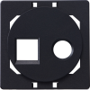 Donel Лицевая панель для комбинированной розетки TV + RJ45, черный, серия N96 Collect, DTP88928