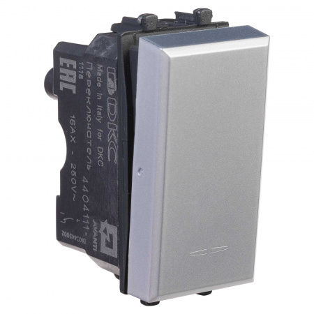 DKC Avanti Закаленная сталь Переключатель 1 модуль