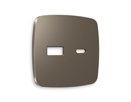 Лицевая панель OMEGA (Темная бронза матовый) для розетки 2USB тип A+C QUANT OP6410