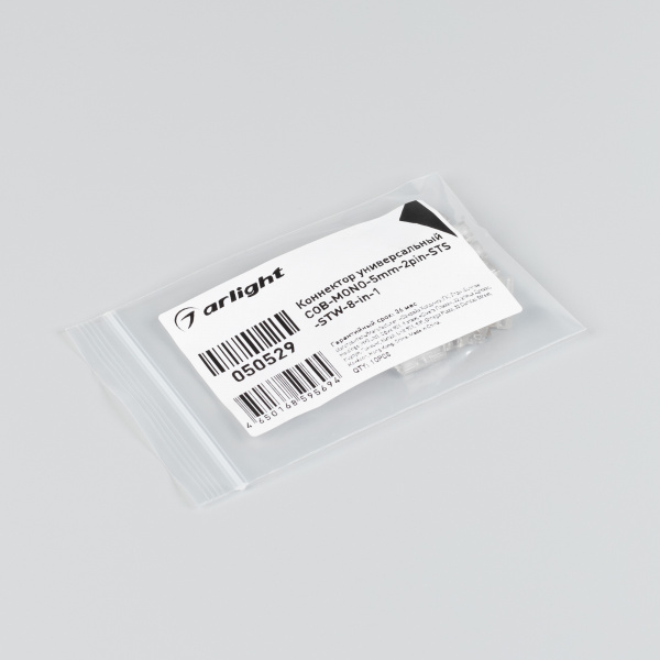Коннектор универсальный COB-MONO-5mm-2pin-STS-STW-8-in-1 (Arlight, IP20 Пластик)