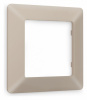 Рамка ALFA Line (Серо-бежевый матовый) 1-ая AF110361