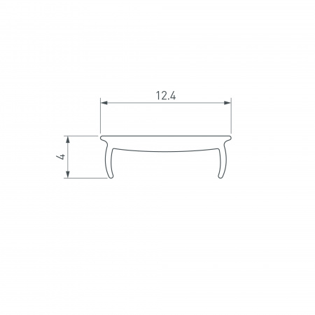 Arlight Экран MAT-L-10000 матовый для PDS, MIC (Пластик)