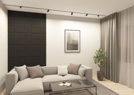 DK6201-BK Трековый светильник IP 20, 15 Вт, GU5.3, черный, алюминий