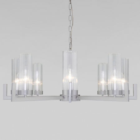 Подвесная люстра 60133/8 серебро Eurosvet Arganie