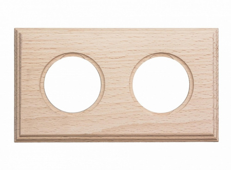 BIRONI Шедель Бук Натурэль Рамка 2-ая на бревно 240мм (скрытый монтаж)