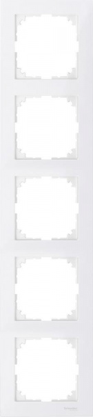 SE Merten SM M-Pure Полярно-Бел Рамка 5-ая