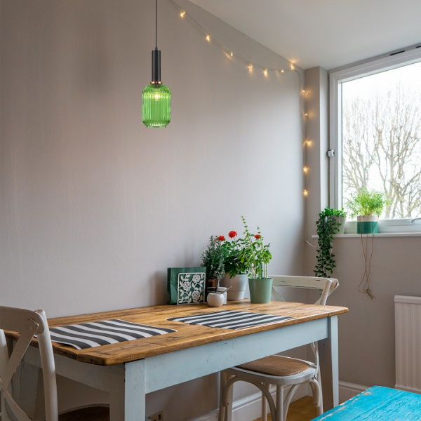 Подвесной светильник 50181/1 зеленый Eurosvet Bravo