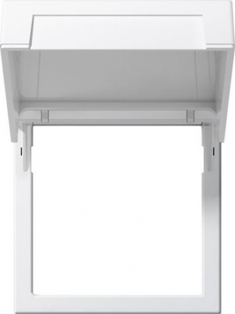 Gira System 55 Бел глянцевый Монтажная рамка с крышкой