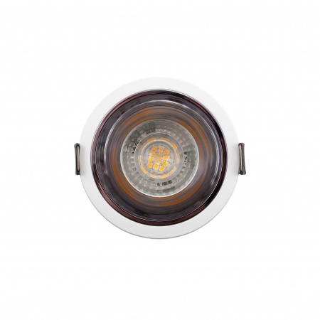 DK2410-WH Встраиваемый светильник, IP 20, 5 Вт, GU10, бело-черный, алюминий