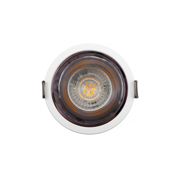 DK2410-WH Встраиваемый светильник, IP 20, 5 Вт, GU10, бело-черный, алюминий