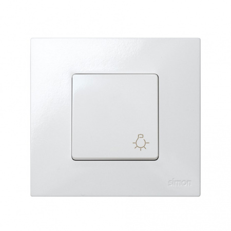 Simon 27 Мех Белая Кнопка клавишная "свет", 10А 250В