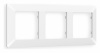 Рамка ALFA Line (Белый матовый) 3-ая AF110123
