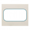 EKF PROxima Стокгольм Белый Линия синяя Рамка для розетки 2-ой