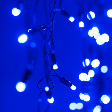 Arlight Светодиодная гирлянда ARD-EDGE-CLASSIC-2400x600-BLACK-88LED-STD BLUE (230V, 6W) (Ardecoled, IP65)