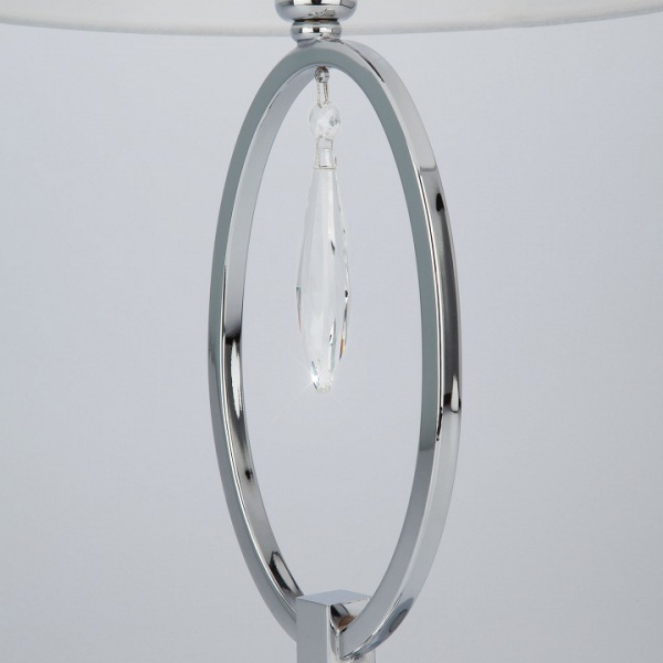 Настольная лампа с абажуром 01055/1 хром Eurosvet Madera