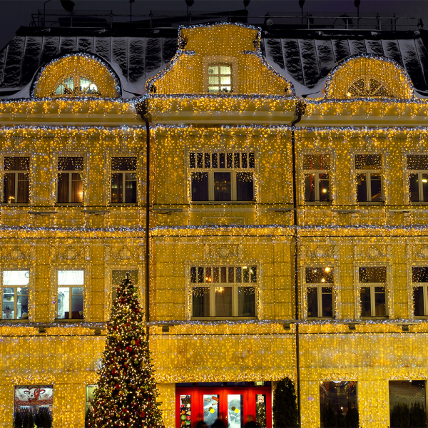 Arlight Светодиодная гирлянда ARD-CURTAIN-CLASSIC-2000x6000-CLEAR-1500LED Warm (230V, 60W) (Ardecoled, IP65)