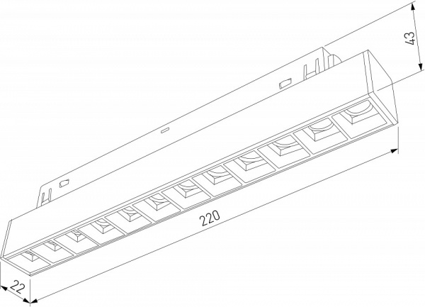 Slim Magnetic Трековый светильник 12W 4000K Artas (чёрный/золото) 85103/01 Elektrostandard Slim Magnetic a064529