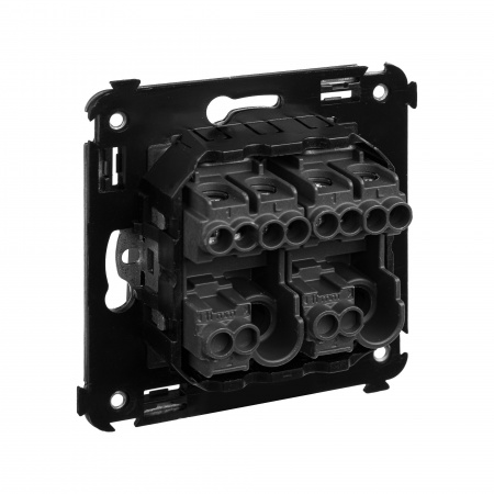 DKC Avanti Черный матовый Кнопка двухклавишная