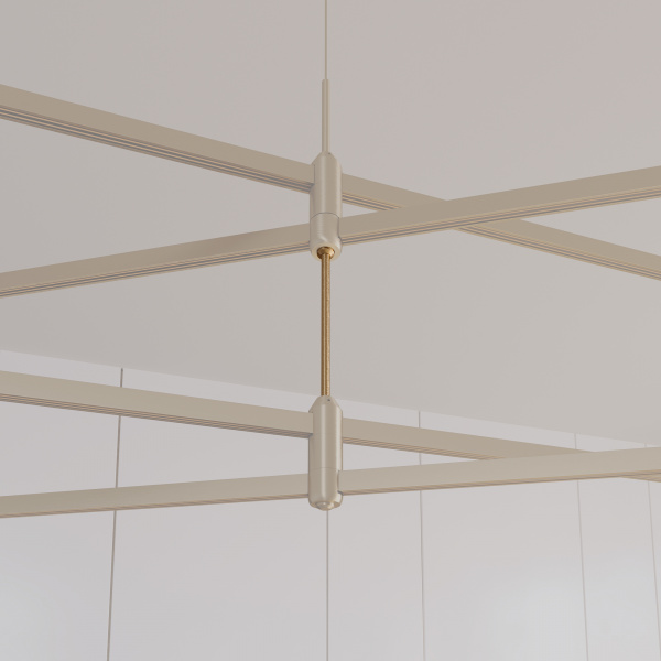 Arlight Коннектор жесткий ART-APRIORI-CON-ROD-E-L186 (GD, вертикальный) (IP20 Металл, 3 года)