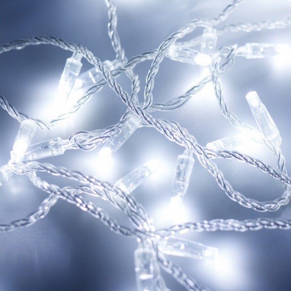 Arlight Светодиодная гирлянда ARD-STRING-CLASSIC-10000-CLEAR-100LED-FLASH WHITE (230V, 7W) (Ardecoled, IP65)