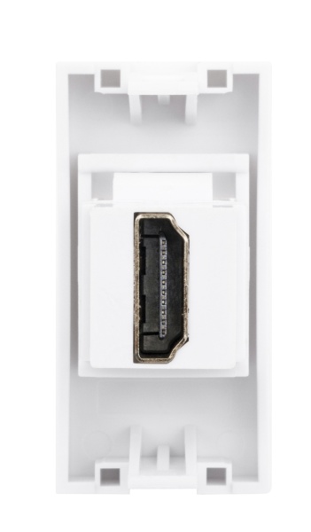 Donel Розетка HDMI, 1мод., бел. (22.5х45мм), DECF29W