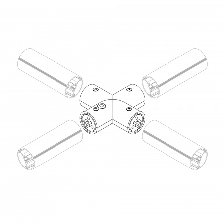Соединитель профиля ROUND-D36-360-X90 (Arlight, Металл)
