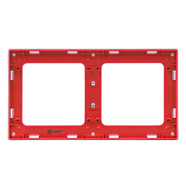 EKF PROxima Стокгольм Белый Линия красная Рамка 2-ая