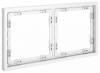 Рамка пластиковая VOLTUM S70 на 2 поста, (белый матовый)