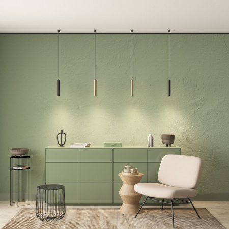 DK4050-BK Подвесной светильник, IP 20, 15 Вт, GU10,черный, алюминий