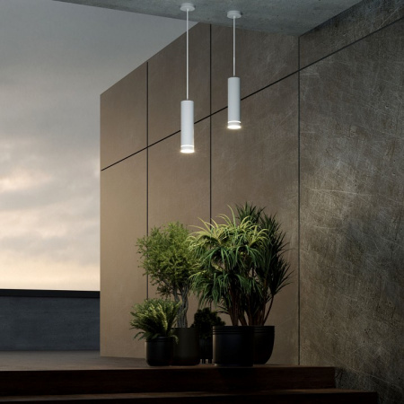 Светильник садово-парковый со светодиодами DLR023 IP54 35084/H белый Elektrostandard DLR023 a061363