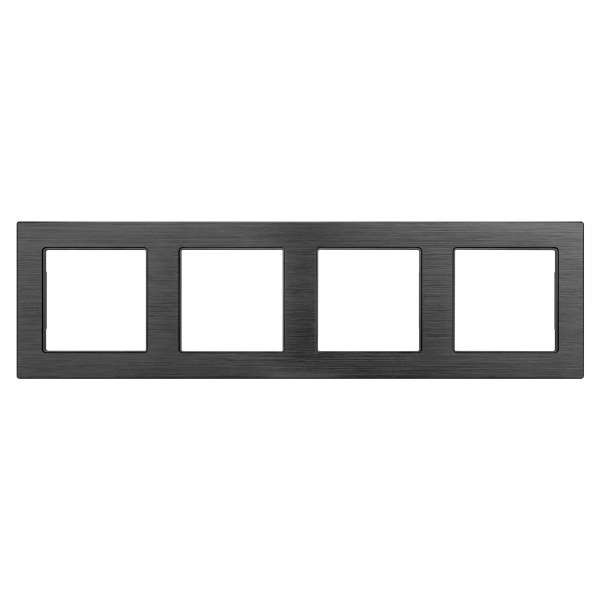 Рамка алюминиевая FRM-PRESTO-ALS-4-BK (Arlight, -)