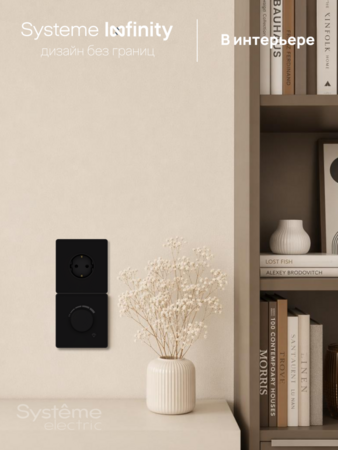 Systeme Electric Systeme Infinity Полярная ночь Светорегулятор TRIAC 300Вт