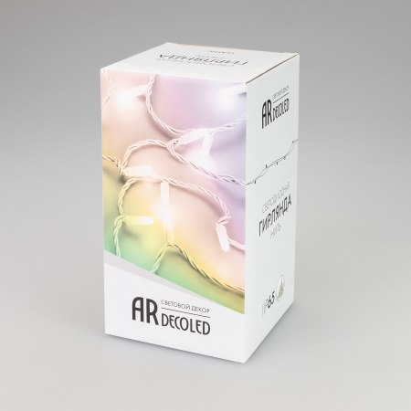 Arlight Светодиодная гирлянда ARD-STRING-CLASSIC-20000-WHITE-200LED-MILK-SYNC RGB (230V, 13W) (Ardecoled, IP65)