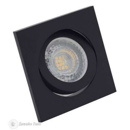 DK2016-BK Встраиваемый светильник, IP 20, 50 Вт, GU10, черный, алюминий