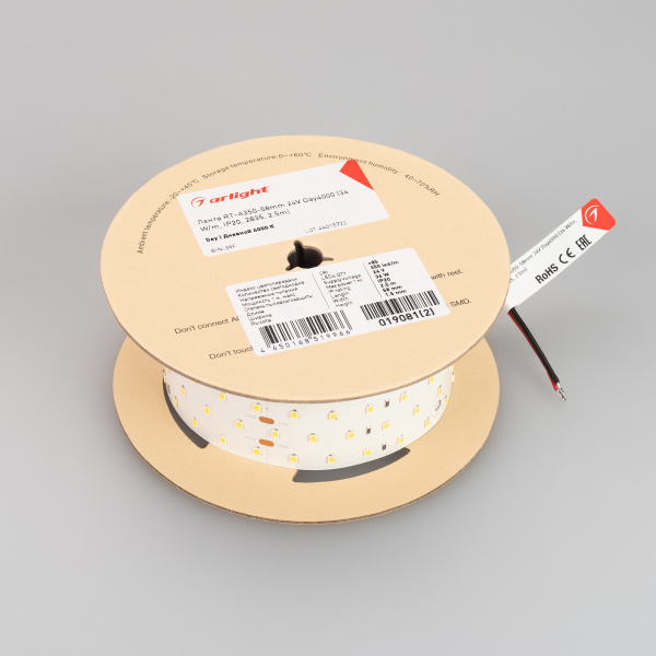 Светодиодная лента Arlight 36W/m 350LED/m 2835SMD дневной белый 2,5M 019081(2)