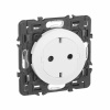 Legrand Celiane2 Белый Розетка с плоской лицевой панелью с/з, безвинтовой зажим (накладка+механизм)